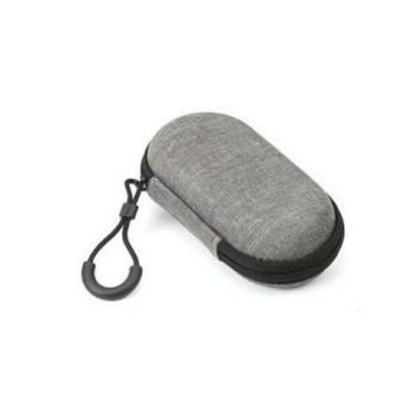 Imagem de Organizador de carregador pequeno, cabos de carregamento, capa para fone de ouvido, fone de ouvido, capa protetora rígida para transporte - oval