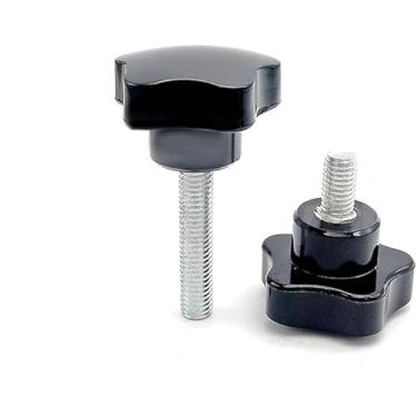 Imagem de Botão estrela, M6 x 80 mm cabo de fixação para torno, mecânico, alimentos e equipamentos farmacêuticos (1 peça)