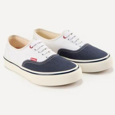 Imagem de Tênis Redley Originals Duo V6 Unissex - Branco e Marinho, 37