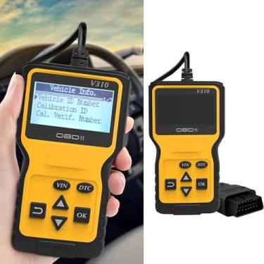 Imagem de Alieemo Leitor de código de scanner OBD2 para verificar motor, ler e apagar códigos de falha, verificar o status do monitor de emissão, ferramenta de digitalização de diagnóstico CAN para todos os