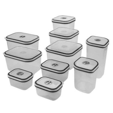 Imagem de Conjunto Potes Hermético Polipropileno Electrolux 10 Peças, Transparen
