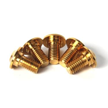 Imagem de Parafusos de montagem do rotor de disco de freio traseiro Arashi para BMW R NINE T 1200 2014-2021, K1300R ABS 2008-2014, K1300S 2009-2015, K1600GT 2018 Parafusos Torx cônicos de titânio M6x20 ouro 5