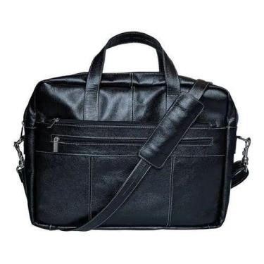 Imagem de Bolsa  Social Executiva Pasta Masculina Mala Em Couro Porta Notebook -