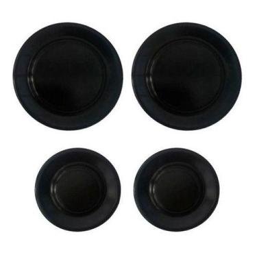 Imagem de Kit Espalhador 2 Grande 2 Pequeno Para Fogão Brastemp Ative - Jangada