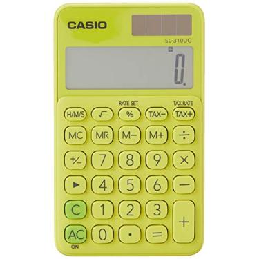 Imagem de CALCULADORA DE BOLSO 10 DIGITOS SL310UC AMARELA CASIO