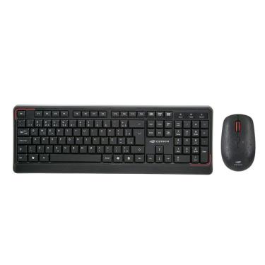 Imagem de Kit Teclado E Mouse Wireless (s- Fio) C3tech K-w70bk 1600dpi -preto