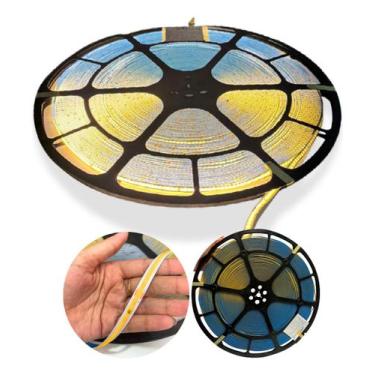 Imagem de 50m Fita Led Cob 288led/m 110v220v Direta Energia Par Perfil - Goldens