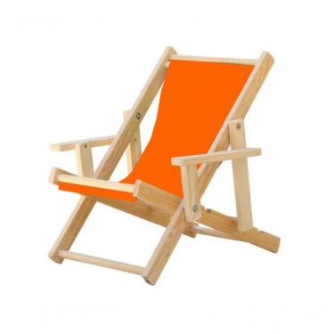 Imagem de Infantil Cadeira Espreguiçadeira Dobrável-laranja