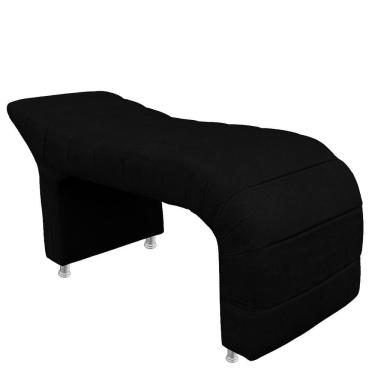 Imagem de Maca Estofada Julia Para Estetica Facial Sombrancelha E Cilios Suede Preto