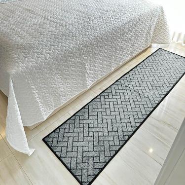 Imagem de Tapete Passadeira Carpete Trama 0,50 X 3,00 Cinza