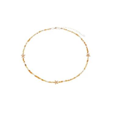 Imagem de Colar de estrela do mar, boêmio, praia, havaiano, colorido, verão, praia, costa, gargantilha para mulheres e homens, 29.5in, cerâmica, Sem Pedra Preciosa