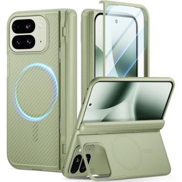 Imagem de Poetic Capa Revolution Flex para Google Pixel 10 Pro Fold, [Suporte dobrável] [Proteção de dobradiça][Compatível com MagSafe], capa dobrável Slim Pixel 10 Pro à prova de choque com protetor de tela