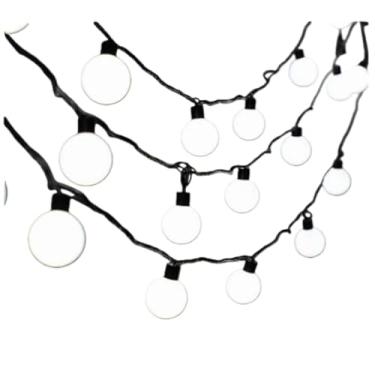 Imagem de Varal De Luzes 10m 30 Lâmpada Leds De Corda Branco Quente varal de luzes Iluminação Decorativa para Jardim, Varanda e Festas(branco frio)