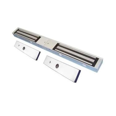 Imagem de Fechadura magnética magnética dupla de 12 V 280 kg 272 kg força de retenção eletrônica eletromagnética