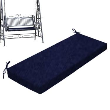 Imagem de Almofada de banco de - almofada de assento impermeável para pátio - almofada de balanço antiderrapante, substituição de espreguiçadeira resistente ao desbotamento, almofada de cadeira de