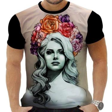 Imagem de Camiseta Camisa Personalizada Rock Lana Del Rey Cantora 9 - Obsidiana 