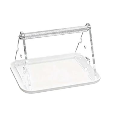Imagem de Generic Poleiro de mesa para pássaros, poleiro estável para exercícios, suporte de treinamento com bandeja coletora para agapornis e calopsitas. Acessórios de, Branco