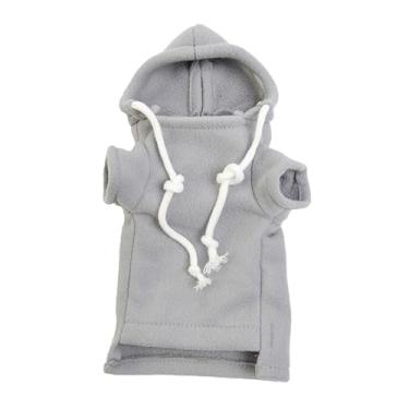 Imagem de Stgfyxgs Roupa para Furão com Capuz, Conjunto Confortável para Pequenos Animais, Acessórios de Inverno, Roupa Multifuncional para Furão e Chinchila, Cinza