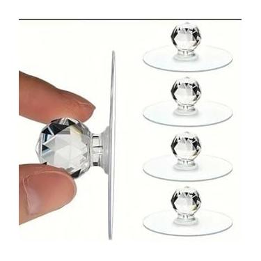 Imagem de Kit 10 Suportes Adesivos para Prateleira – Fixação Forte Sem Furar, Plástico Resistente, Suporta Até 15kg(kit 10 PUXADOR)