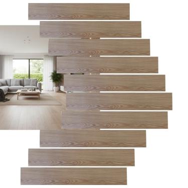 Imagem de Piso Vinilico Chao Autocolante 1m2 Madeira Falsa Sala Estar Cozinha Copa Banheiro Casa Obra Reforma Decoraçao