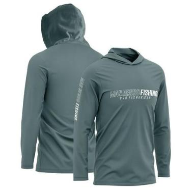 Imagem de Camiseta Mar Negro Poliamida com Capuz Mirante (+50UV, Tamanho Especia