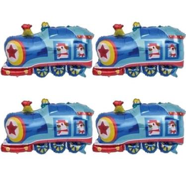 Imagem de Kit 4 Balão Bexiga Ônibus Policia Bombeiro Caminhão 75 X88Cm - Rio Tij