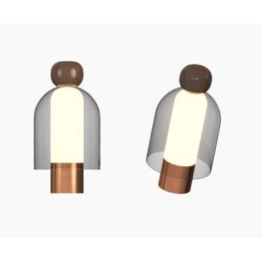 Imagem de Pix Abajur Eva 3w Marrom 3000k 3.650.7258 Dimmer - Pix iluminação