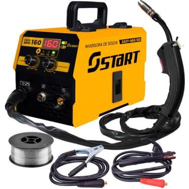 Imagem de Máquina Solda Inversora Mig 160a Sem Gás 3 Em 1 Tig Lift Eletrodo Easy