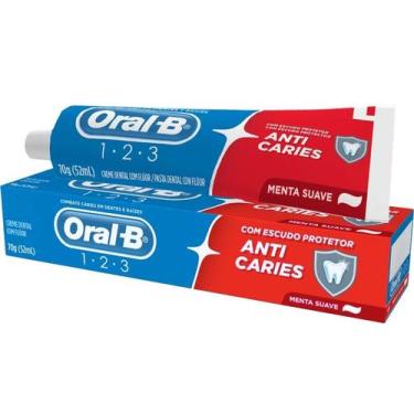 Imagem de Creme Dental Anticáries 123 Oral-B 70g - Oral B