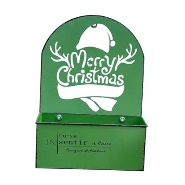 Imagem de Bothyi Vaso de Parede para Plantas, Ideal para Decoração de Natal, em Ferro, Removível E Perfeito para Pendurar Na Parede, Chapéu Hollow Verde