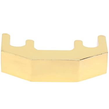 Imagem de Naroote Silenciador de Violino Instrumento Auxiliar de Corda de Liga de Alumínio Ultra Mudo para Violino 1/2 3/4 4/, Mudo de Prática Portátil Cromado Resistente à Corrosão para Iniciantes (Ouro)