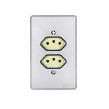 Imagem de CONJUNTO DE DUAS TOMADAS 2P+T 4X2 10A PRETA - SILENTOQUE - PIAL - 054345