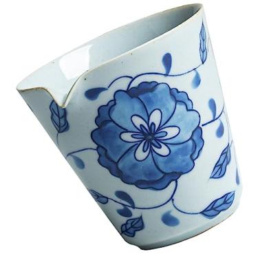 Imagem de YYBOES Copo de Justiça de Porcelana Azul e Branco Canecas Brancas Xícara de Chá de Cerâmica Gelada Xícaras de Chá Asiáticas Retrô Canecas de Café Espresso Kung Fu Xícara de Chá Cerâmica Delicada