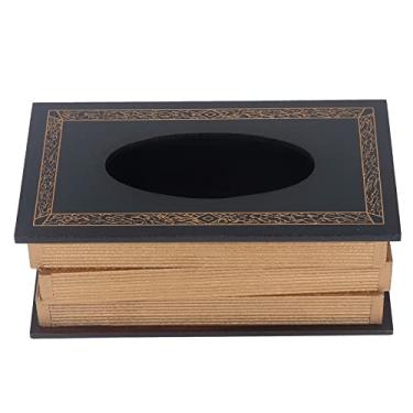 Imagem de GLOGLOW Suporte para Caixa de Tecido para Livros, Abertura Grande, Material MDF Resistente, Design Elegante, Perfeito para Uso Em Casa, Restaurante ou Escritório