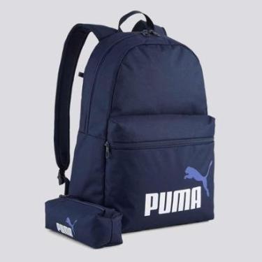 Imagem de Mochila Puma Phase Set Marinho-Unissex