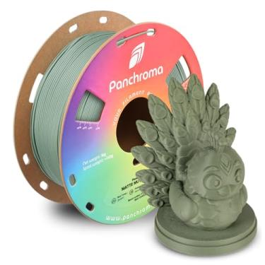 Imagem de Polymaker Filamento PLA fosco Panchroma, verde mudo, filamento de impressão 3D 1,75 mm, 1 kg, anteriormente Polyterra Matte, serve para a maioria das impressoras 3D FDM, carretel de 1 kg (1 kg)