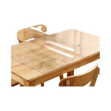 Imagem de Toalha De Mesa Transparente Em PVC Resistente Ao Calor, Impermeável E 