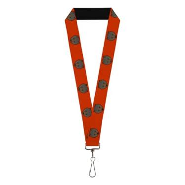 Imagem de Cordão marrom Bear Repeat laranja