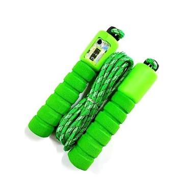 Imagem de Corda de Pular com Contador Digital para Exercícios, Treino Fitness, verde
