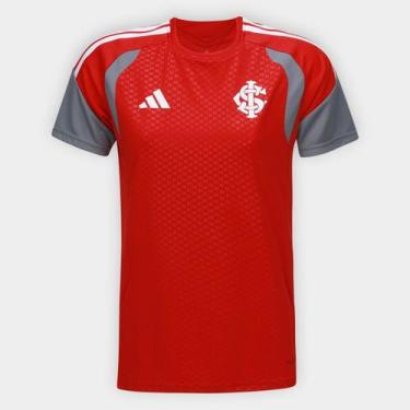 Imagem de Camisa Internacional 26/27 Treino Adidas Feminina, Vermelho, P