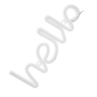 Imagem de Cryfokt Letras de Led Neon Sinal de Luz Decoração Quente para Crianças Festa de Casamento do Quarto do bebê, Pvc 13.4x4.6x0.7in, Loja Sinais Decoração da Parede