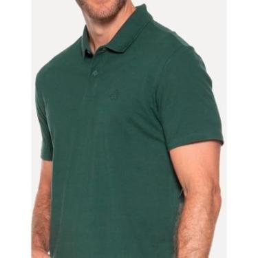Imagem de Polo John John Masculina Light Transfer Verde Escuro-Masculino