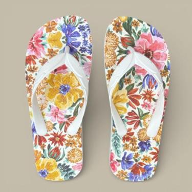 Imagem de Chinelo Farm Rio Floral Estampado Original Alto Verão 2025, 37, Off wh
