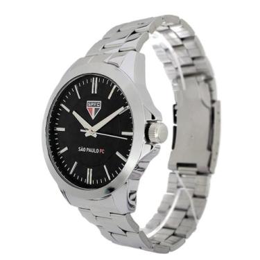 Imagem de Relógio São Paulo Fc Oficial Aço Masculino Spfc-002-1 - São Paulo Ofic
