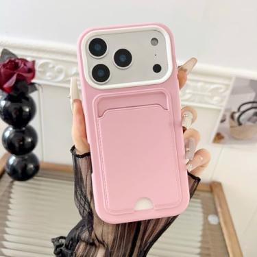 Imagem de HTVJFXCapa para iPhone 12 Pro Max com compartimento para cartão, bolso para dinheiro, forro interno em microfibra e revestimento macio em TPU (para iPhone 12 Pro Max/H)