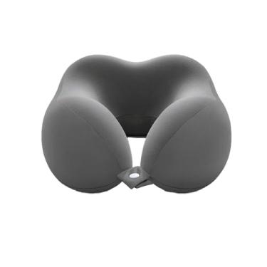 Imagem de Travesseiro De Pescoço De Viagem, Travesseiros De Viagem Para Avião Para Dormir, Travesseiro De Pescoço De Espuma De Memória Em Forma De U Para Descanso Para Dormir, Carro De Avião E Uso D(Color:gray)