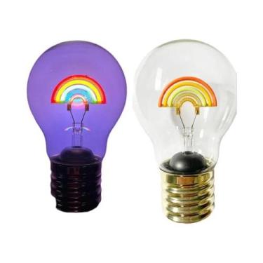 Imagem de Lâmpada LED Edison Filamento Dimmable Rosa A70 E40 5V 360 Graus Econom