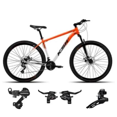 Imagem de Bicicleta Ksw Xlt Aro 29 24v Mtb Quadro Aluminio Shimano trocador indexado Suspensão 80mm-Unissex