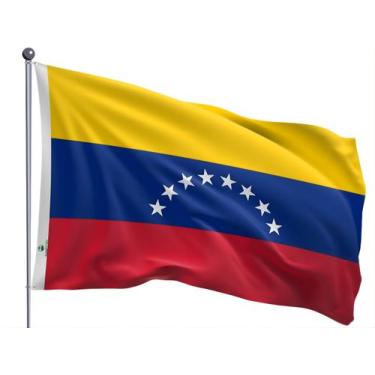 Imagem de Bandeira da Venezuela Uma Face Estampada Tamanho 90x128cm - Pátria Bor