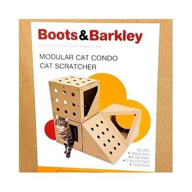 Imagem de Boots& Barkley Arranhador modular para cama de condomínio para gatos, marrom